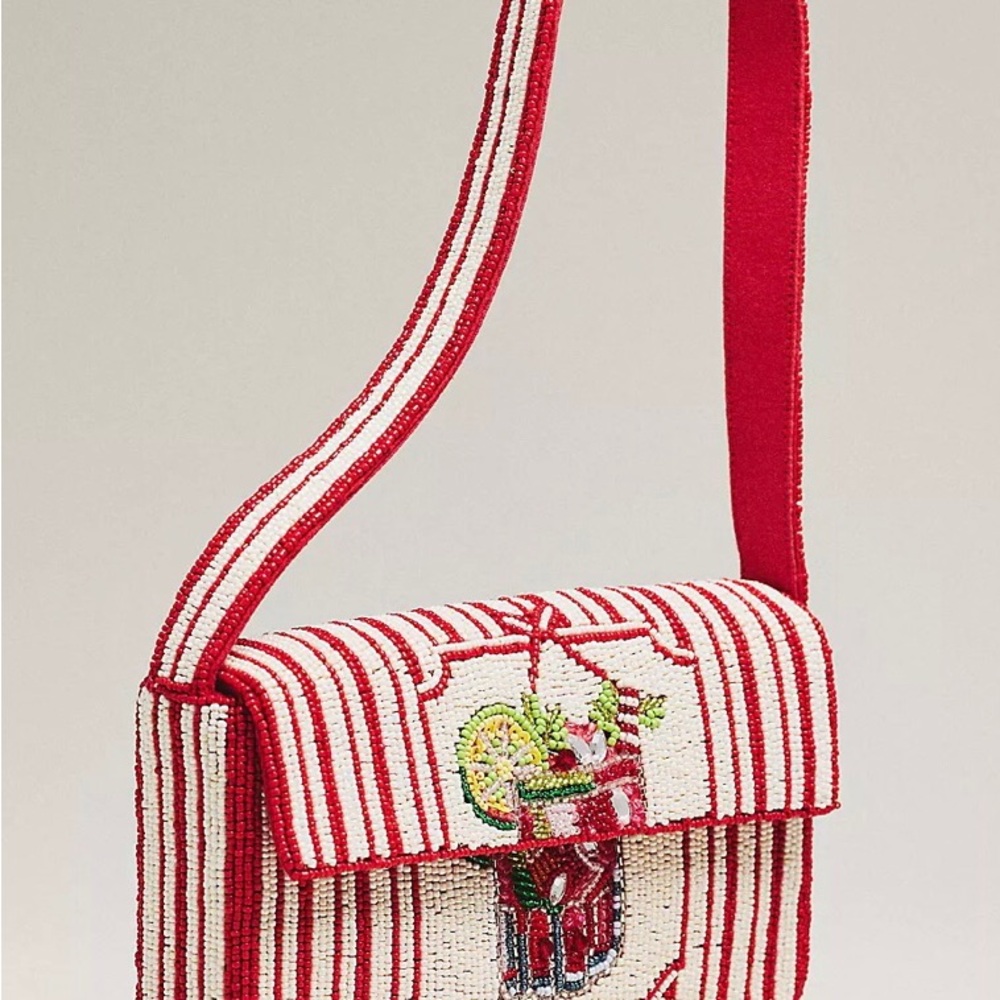 New Anthropologie Beaded Bag